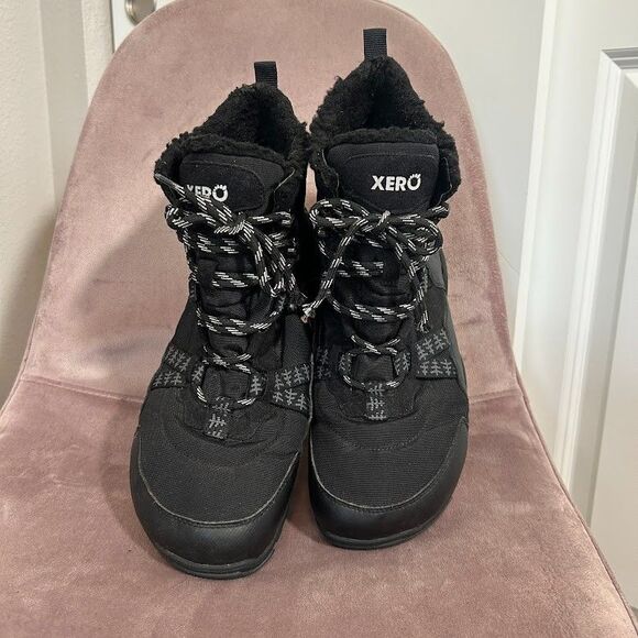 Xero Shoes Alpine Winter Snow Boots Men\'s 10.5 Black Lace Up Ankle Waterproof main image 4